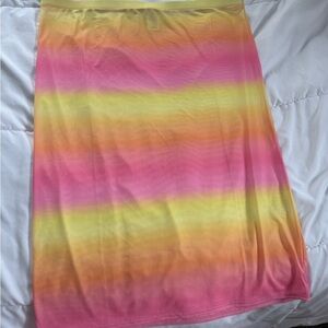 Wild Fable Pink and Yellow Ombre Swim Coverup